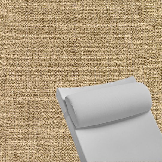 Contoured Outdoor Head Rest Pillow in Linen Sesame Sunbrella® Fabric