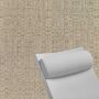 Contoured Outdoor Head Rest Pillow in Linen Stone Sunbrella® Fabric