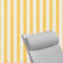 Contoured Outdoor Head Rest Pillow in Sail Away Sunflower Sunbrella® Fabric