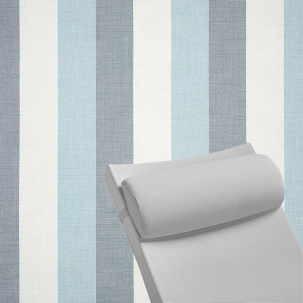 Contoured Outdoor Head Rest Pillow in Direction Dew Sunbrella® Fabric