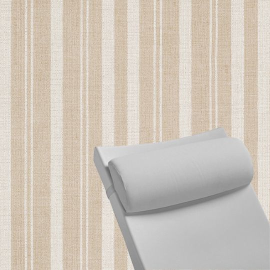 Contoured Outdoor Head Rest Pillow in Tranquil Camel Sunbrella® Fabric