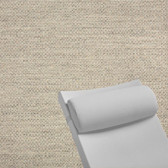 Contoured Outdoor Head Rest Pillow in Action Ash Sunbrella® Fabric