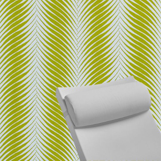 Contoured Outdoor Head Rest Pillow in Clock Out Frond Sunbrella® Fabric