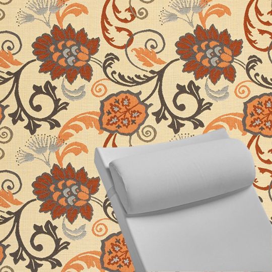 Contoured Outdoor Head Rest Pillow in Elegance Marble  Sunbrella® Fabric