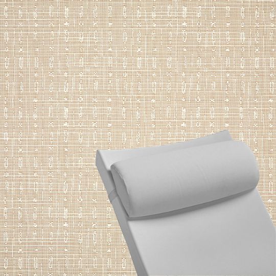 Contoured Outdoor Head Rest Pillow in Embrace Linen Sunbrella® Fabric