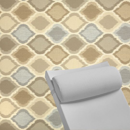 Contoured Outdoor Head Rest Pillow in Empire Dove Sunbrella® Fabric