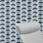 Contoured Outdoor Head Rest Pillow in Escape Denim Sunbrella® Fabric