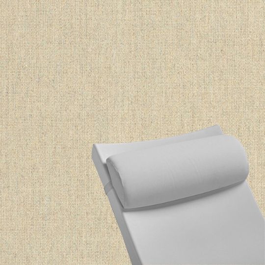 Contoured Outdoor Head Rest Pillow in Heritage Papyrus Sunbrella® Fabric