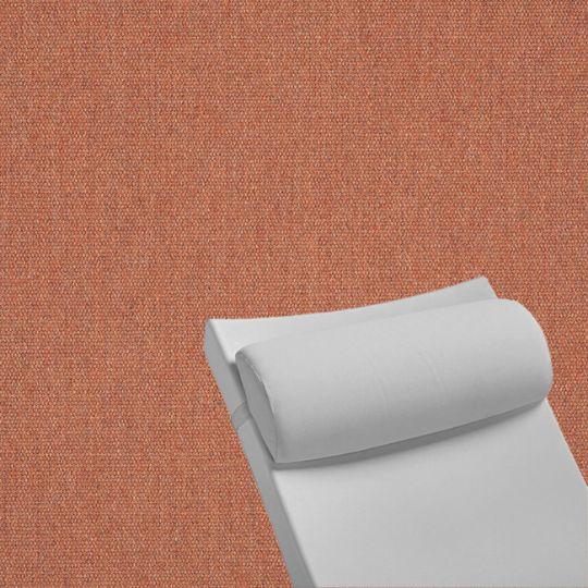 Contoured Outdoor Head Rest Pillow in Heritage Rust Sunbrella® Fabric