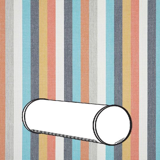 Sunbrella® Outdoor Bolster Pillow | Custom Cylindrical Patio Pillow