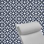Contoured Outdoor Head Rest Pillow in Luxe Indigo Sunbrella® Fabric