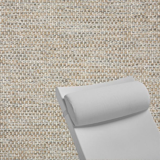 Contoured Outdoor Head Rest Pillow in Mainstreet Dove Sunbrella® Fabric