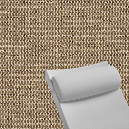 Contoured Outdoor Head Rest Pillow in Mainstreet Latte Sunbrella® Fabric