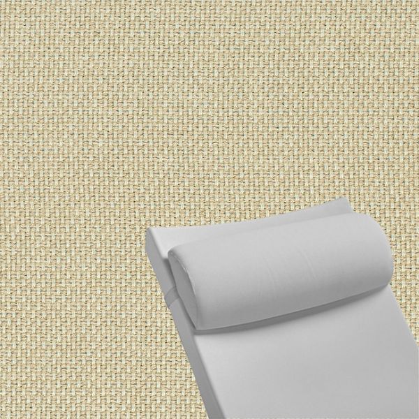 Contoured Outdoor Head Rest Pillow in Mainstreet Putty Sunbrella® Fabric