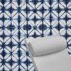 Contoured Outdoor Head Rest Pillow in Midori Indigo Sunbrella® Fabric