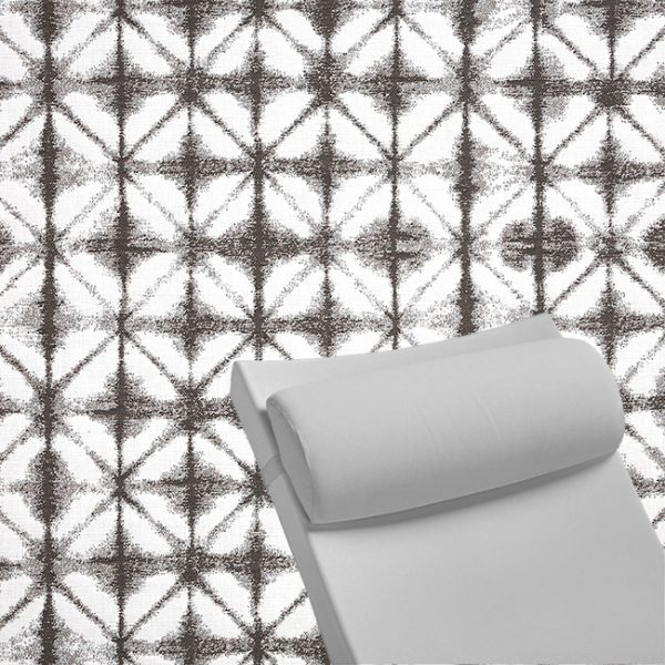 Contoured Outdoor Head Rest Pillow in Midori Stone Sunbrella® Fabric