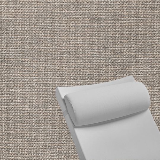 Contoured Outdoor Head Rest Pillow in Momento Dove Sunbrella® Fabric