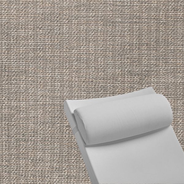 Contoured Outdoor Head Rest Pillow in Momento Dove Sunbrella® Fabric