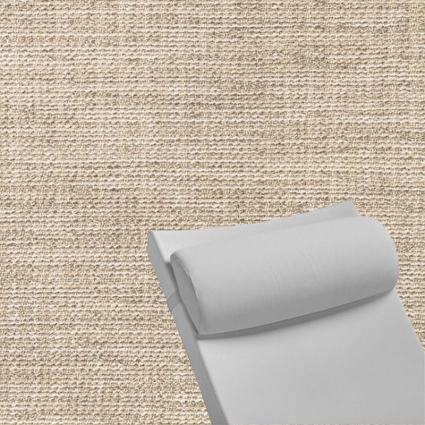 Contoured Outdoor Head Rest Pillow in Momento Parchment Sunbrella® Fabric