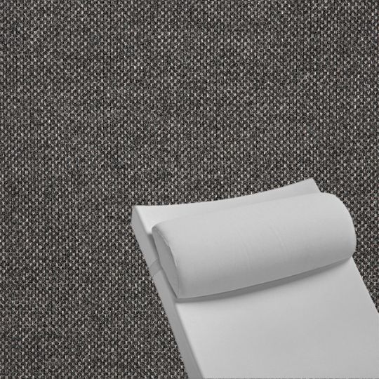 Contoured Outdoor Head Rest Pillow in Nurture Charcoal Sunbrella® Fabric