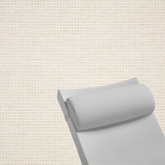 Contoured Outdoor Head Rest Pillow in Nurture White Sunbrella® Fabric