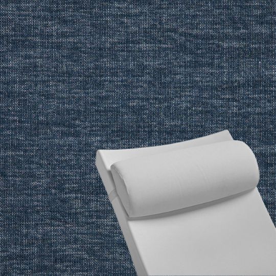 Contoured Outdoor Head Rest Pillow in Platform Indigo Sunbrella® Fabric