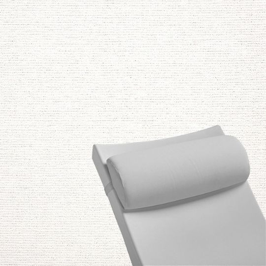 Contoured Outdoor Head Rest Pillow in Platform Salt Sunbrella® Fabric