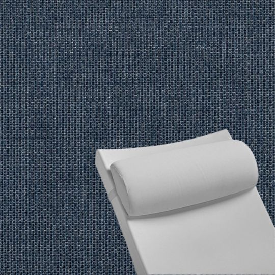 Contoured Outdoor Head Rest Pillow in Revive Indigo Sunbrella® Fabric