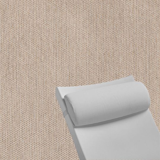 Contoured Outdoor Head Rest Pillow in Revive Sand Sunbrella® Fabric