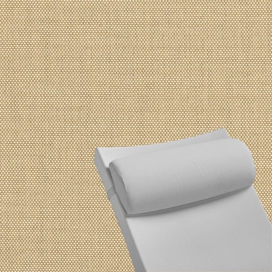 Contoured Outdoor Head Rest Pillow in Sailcloth Sahara Sunbrella® Fabric