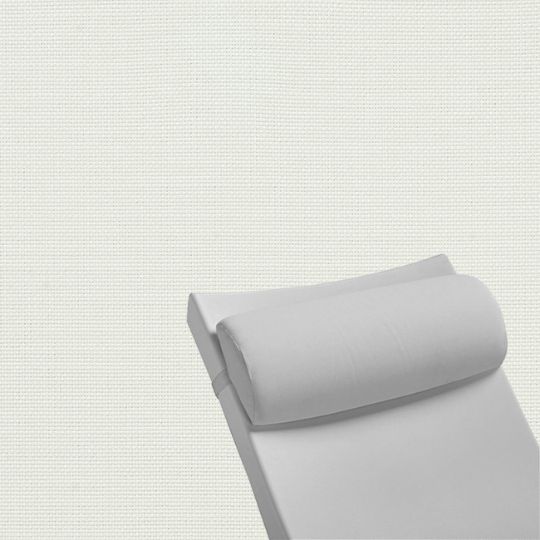 Contoured Outdoor Head Rest Pillow in Sailcloth Salt Sunbrella® Fabric
