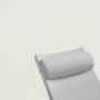 Contoured Outdoor Head Rest Pillow in Sailcloth Salt Sunbrella® Fabric