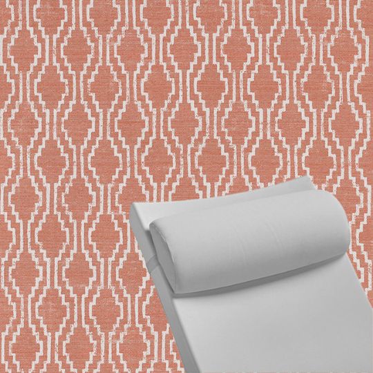 Contoured Outdoor Head Rest Pillow in Solve Clay Sunbrella® Fabric