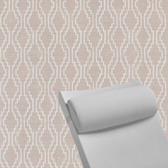 Contoured Outdoor Head Rest Pillow in Solve Linen Sunbrella® Fabric