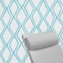 Contoured Outdoor Head Rest Pillow in Voyage Breeze Sunbrella® Fabric