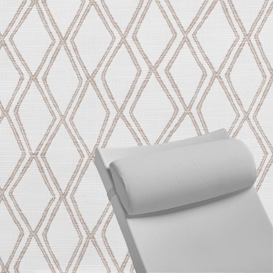 Contoured Outdoor Head Rest Pillow in Voyage Dune Sunbrella® Fabric