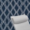 Contoured Outdoor Head Rest Pillow in Voyage Indigo Sunbrella® Fabric