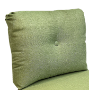 optional covered button on back cushion