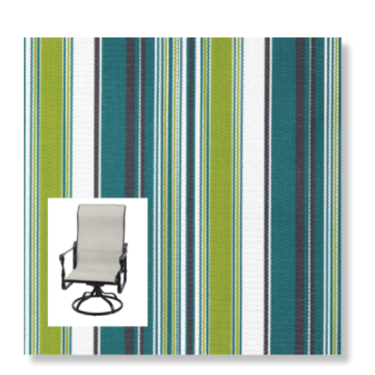 Twitchell Textilene Sunsure Brazen Jungle Patio Chair Replacement Sling Fabric
