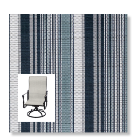 Twitchell Textilene Sunsure Brazen Yacht Patio Chair Replacement Sling Fabric
