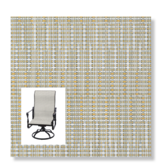 Twitchell Textilene Sunsure Trail Blonde Patio Chair Replacement Sling Fabric