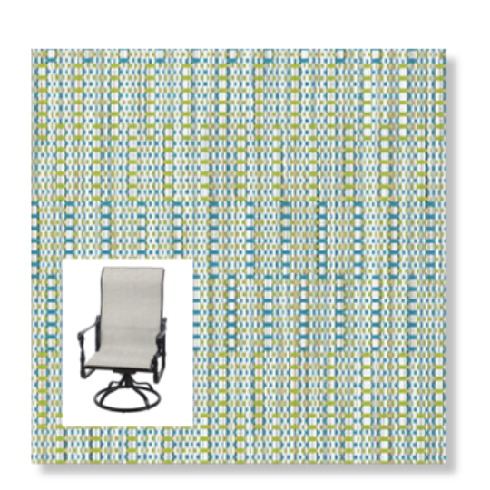 Twitchell Textilene Sunsure Trail Moss Patio Chair Replacement Sling Fabric