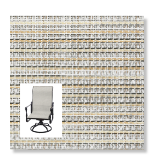 Twitchell Textilene Sunsure Tremor Pineapple Patio Chair Replacement Sling Fabric