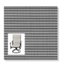 Twitchell Textilene Sunsure Tremor Tuxedo Patio Chair Replacement Sling Fabric