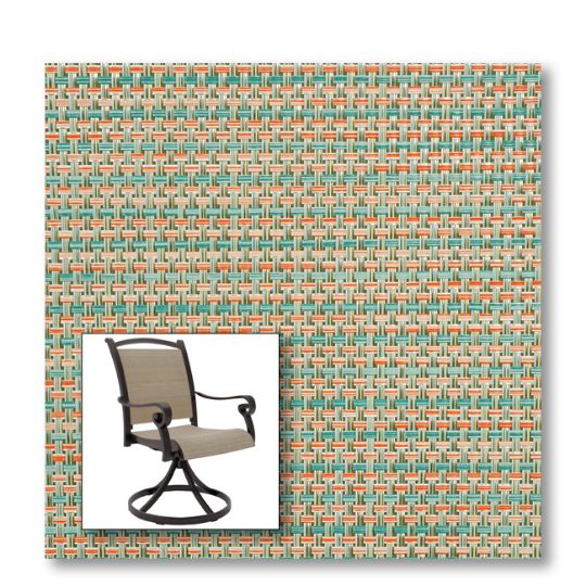 Two piece patio chair slings.