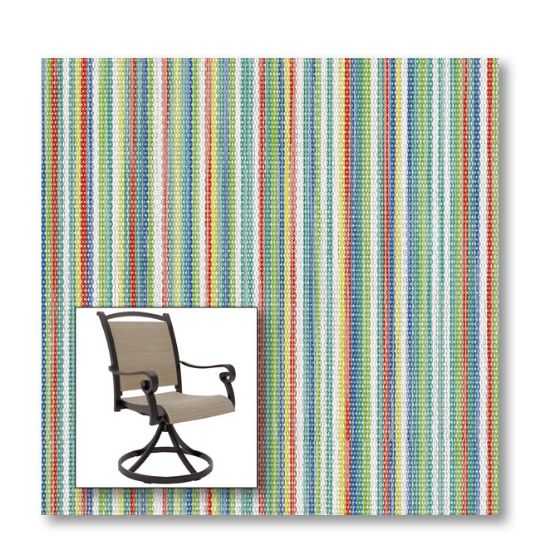 Two piece patio chair slings.