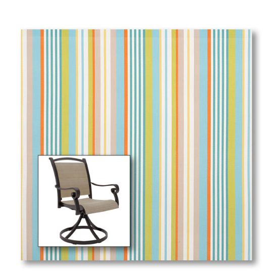 Two piece patio chair slings.