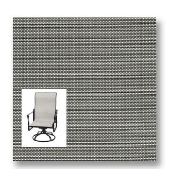 Twitchell Textilene Sunsure Aluminum Patio Chair Replacement Sling Fabric