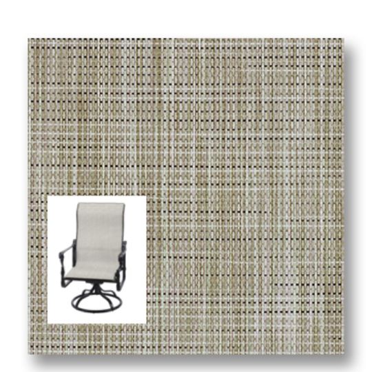 Twitchell Textilene Sunsure Birch Forest Patio Chair Replacement Sling Fabric