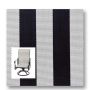 Twitchell Textilene Sunsure Black White Cafe Stripe Patio Chair Replacement Sling Fabric